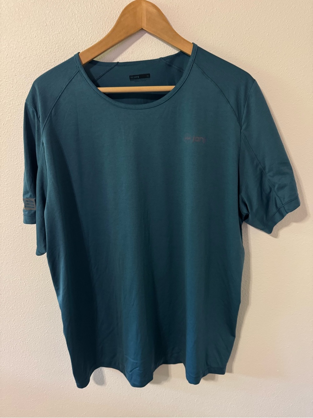 Janji Run All Day Tee Tidal Blue Short Sleeve Performance Workout X-Large